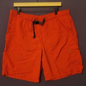 Columbia Men's Bright Red Swim Trunks. Size L